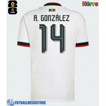 Fotballdrakt Herre Mexico Armando Gonzalez #14 Bortedrakt VM 2026 Kortermet